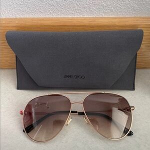 Jimmy Choo Aviator Sunglasses (Brand New)